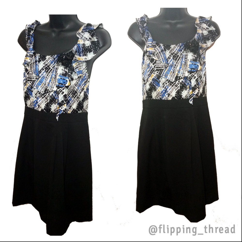 BCBGMAXAZRIA Pattern Professional Dress - Size 12